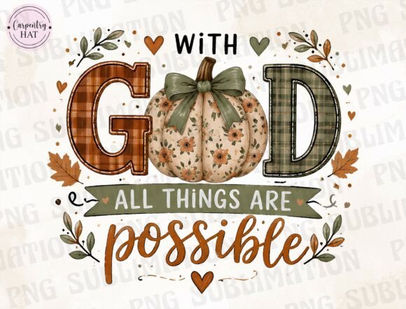 Christian Fall Sublimation Design Png