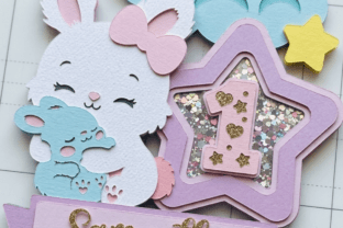 Cute Rabbit Birthday 3D SVG File · Creative Fabrica