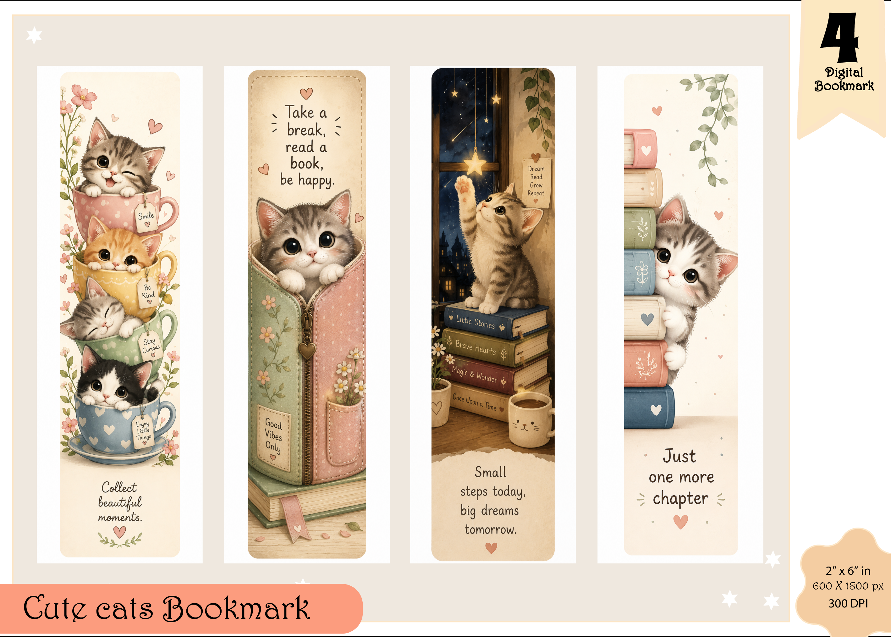 Cute Cats Bookmark