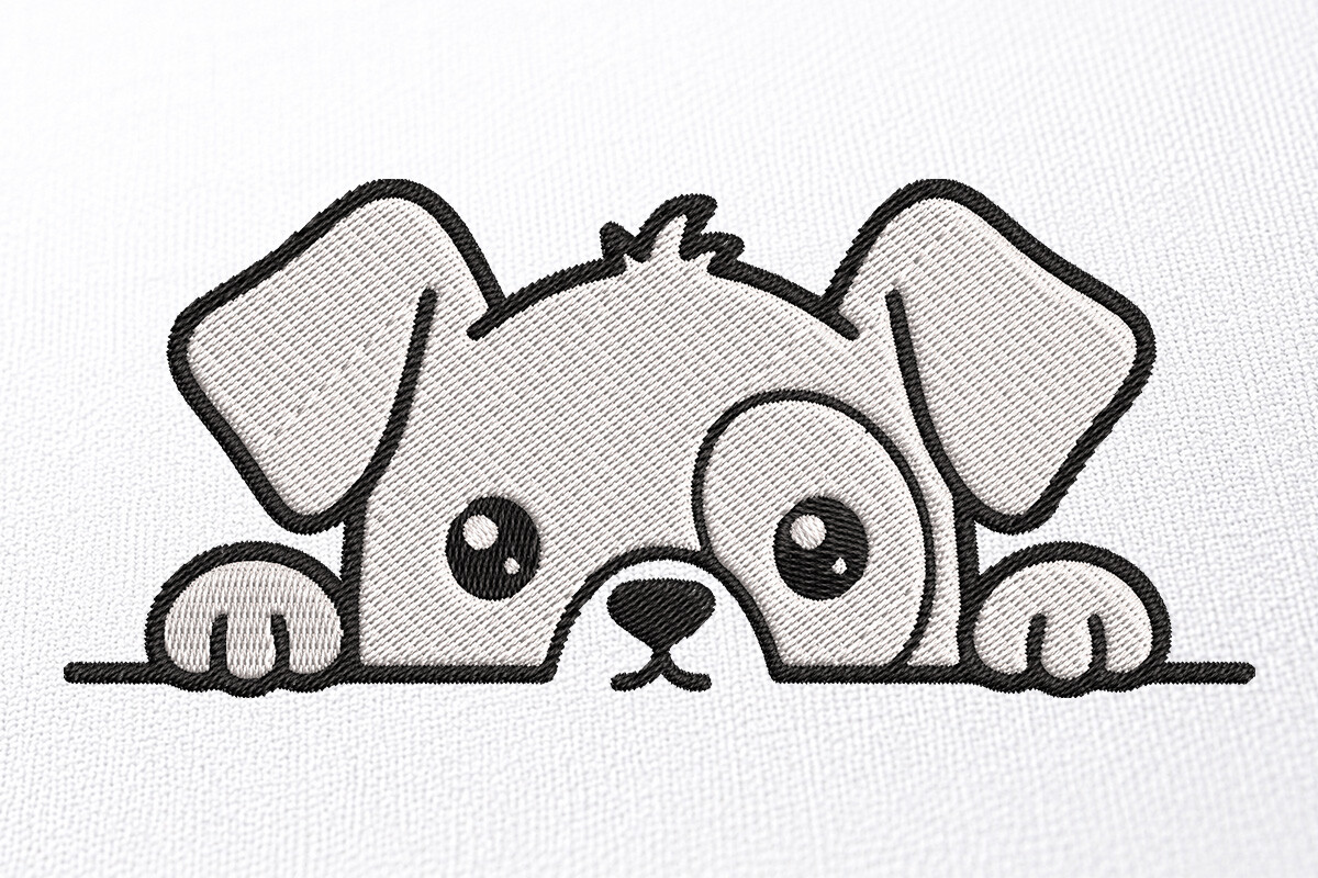 Embroidery Dog Design