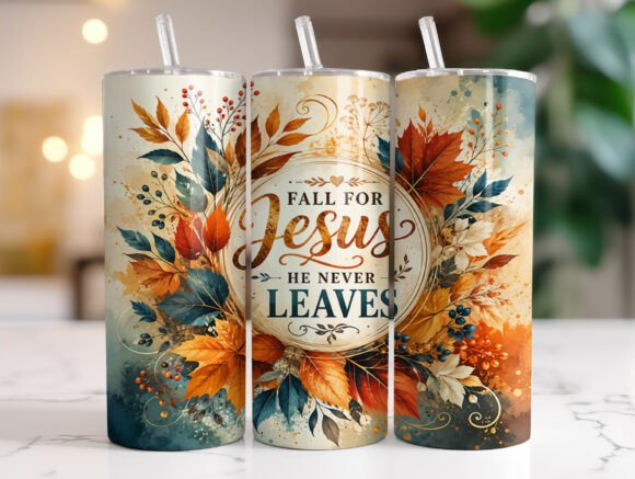 Fall for Jesus Christian Tumbler Wrap