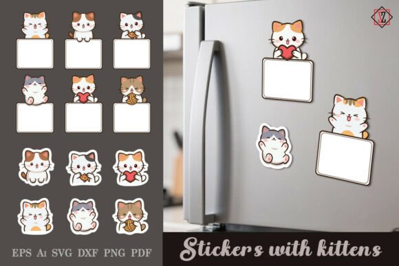 Kitten Stickers Graphics
