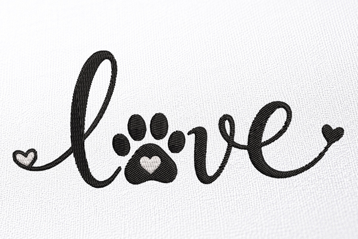 Love Embroidery Design
