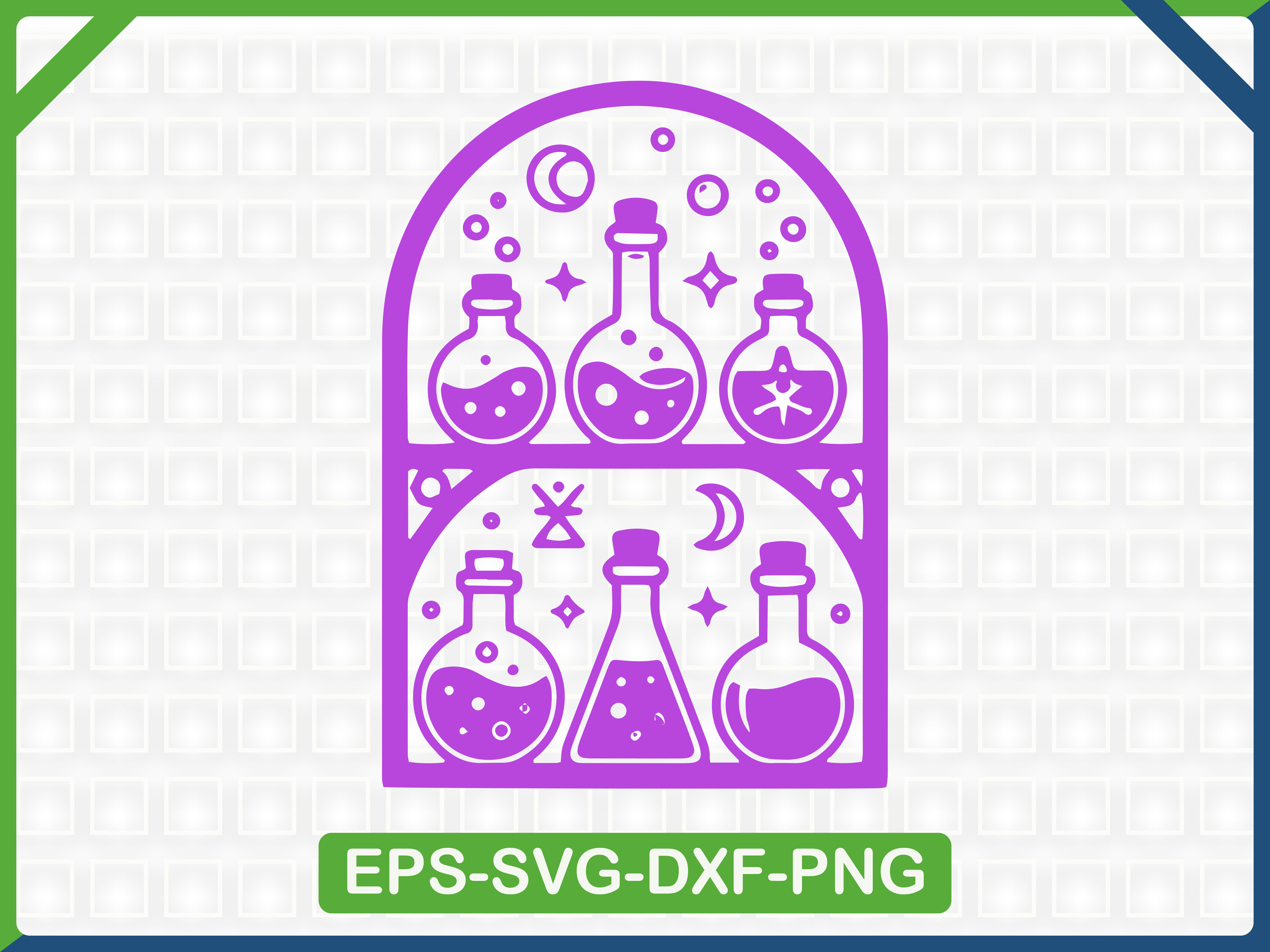 Magic Potion Shelf SVG