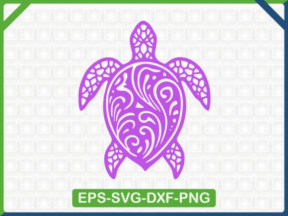 Mandala Sea Turtle SVG