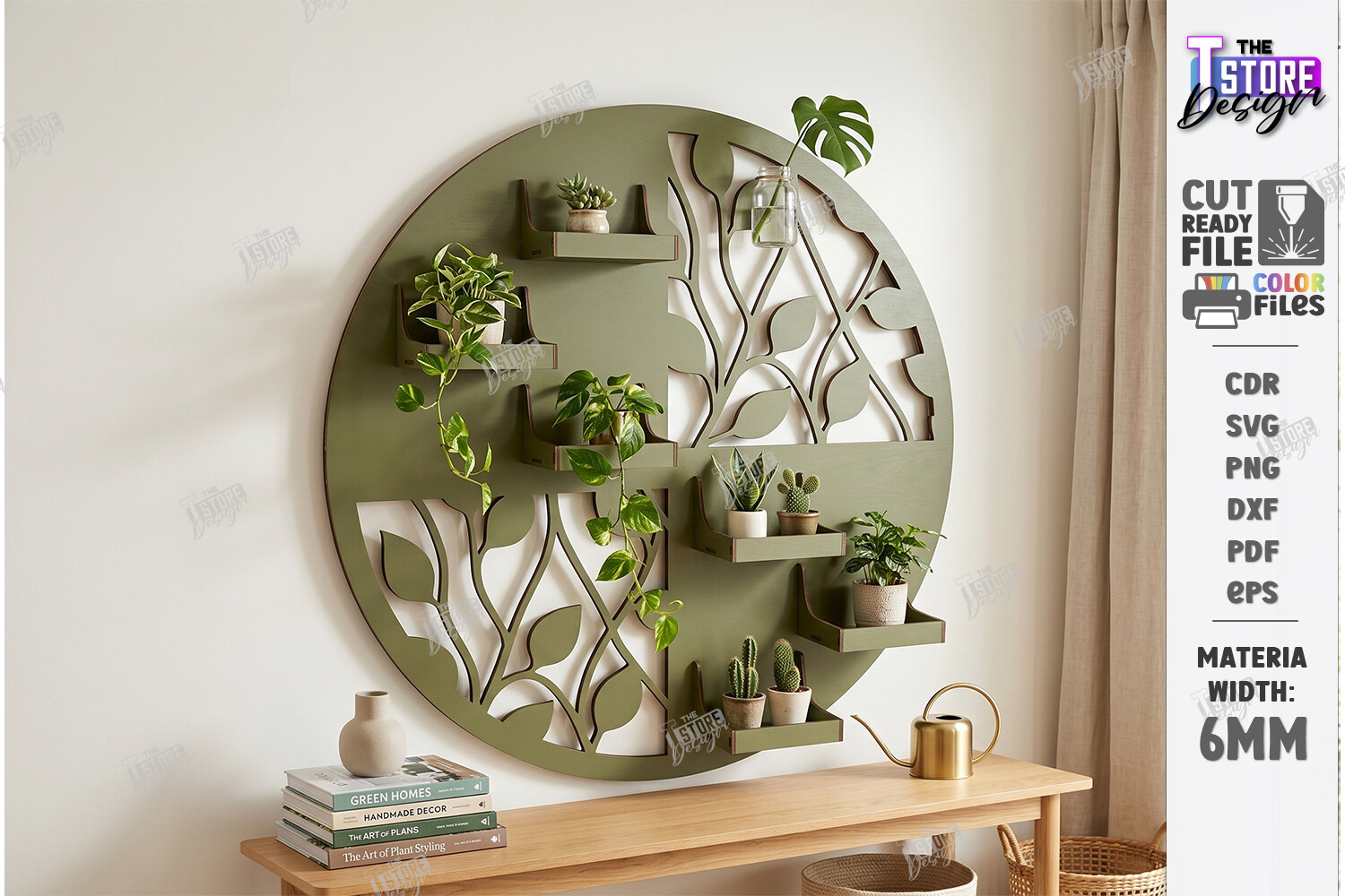 Modular Pegboard Wall Plant Organizer laser cut file