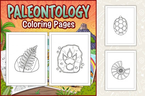 Paleontology Coloring Pages for Kids