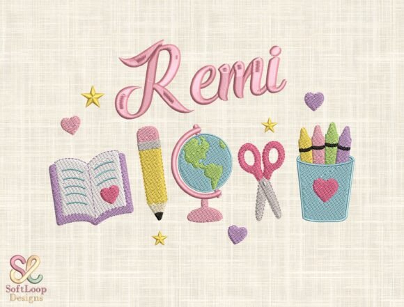 Personalized Back to School Embroidery