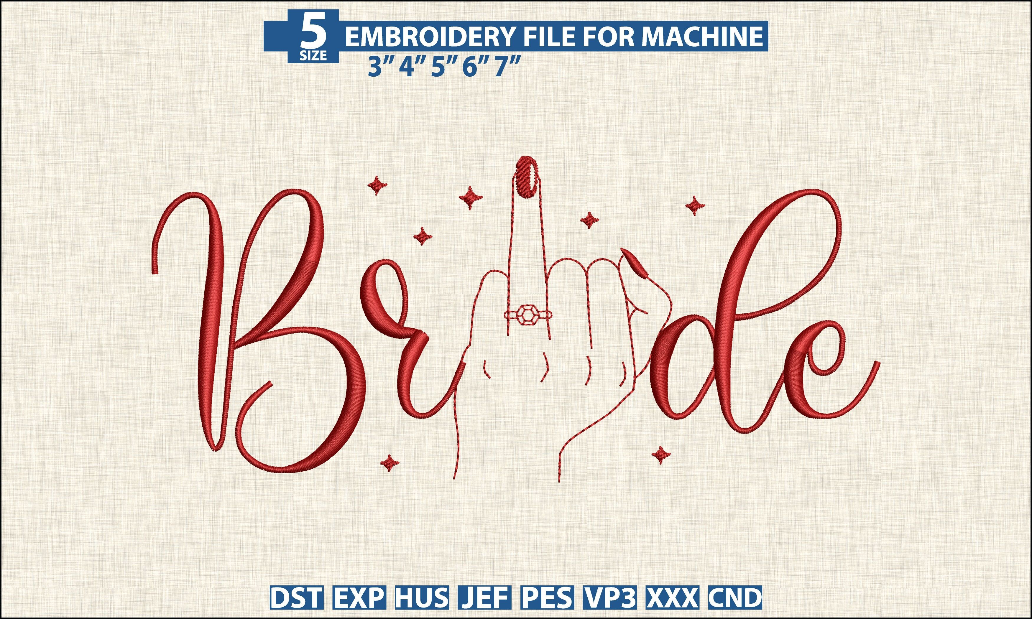 Sassy Bride Pattern DST PES Embroidery