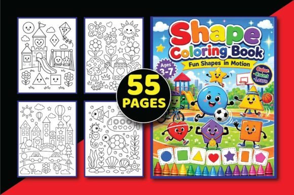 Preview of Shape Coloring Book for Kids Fun coloring pages for kids