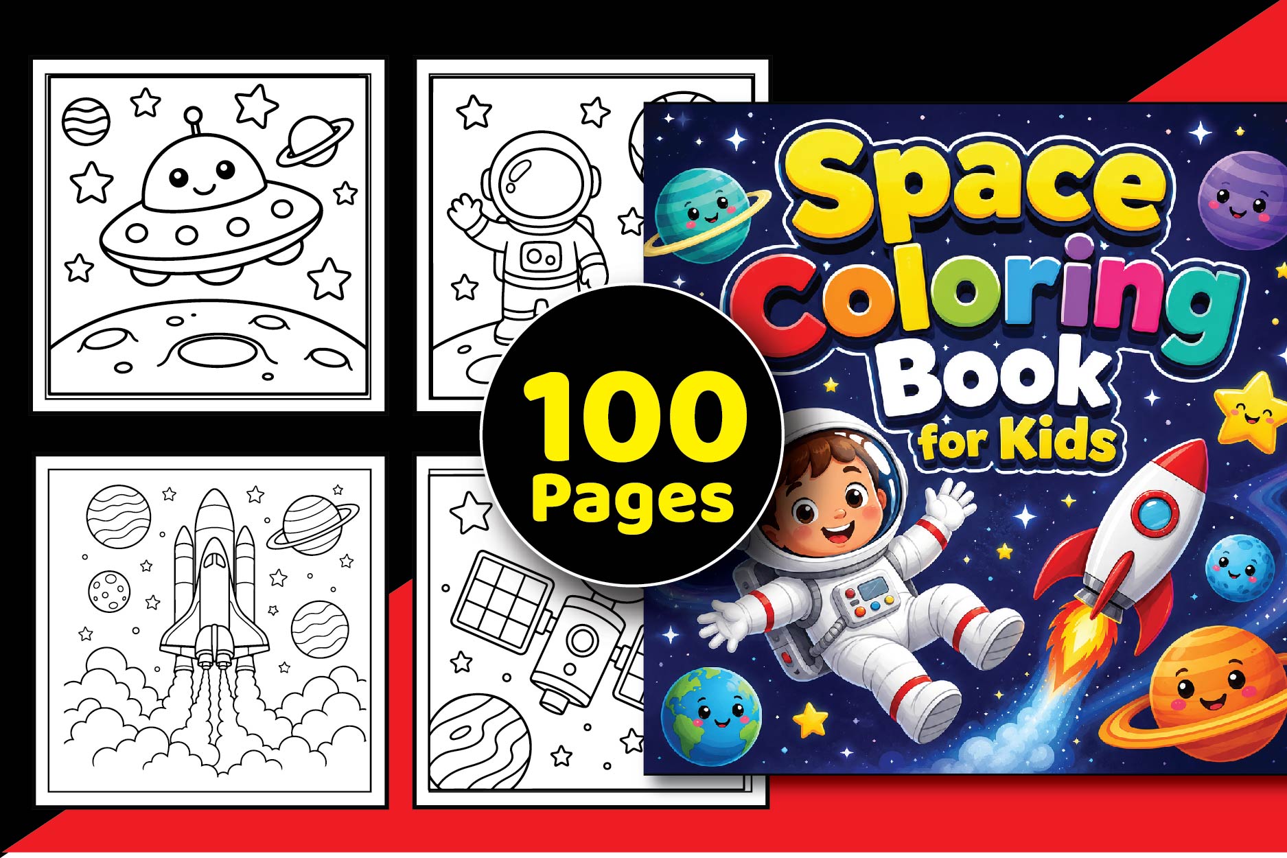 Space Coloring Pages for Kids