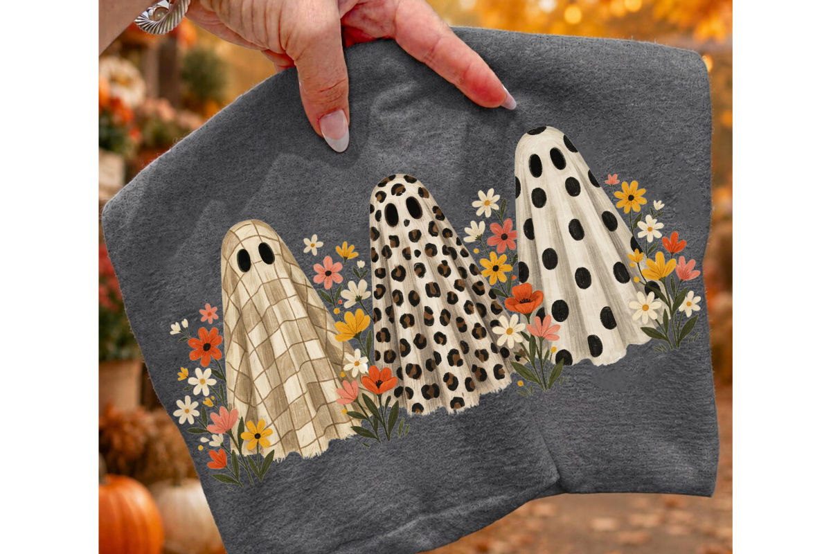 Wildflowers Ghost Png, Leopard Boo Png Graphic by Bee.design · Creative ...