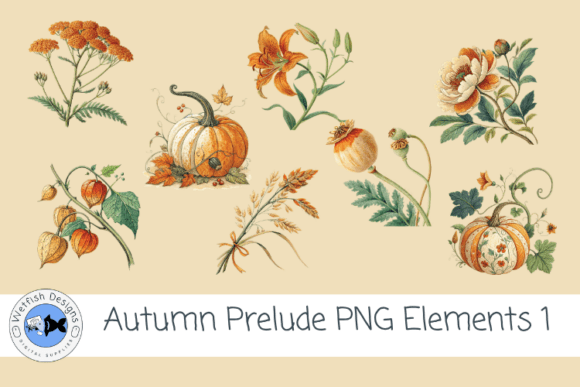 Autumn Prelude PNG Elements 1