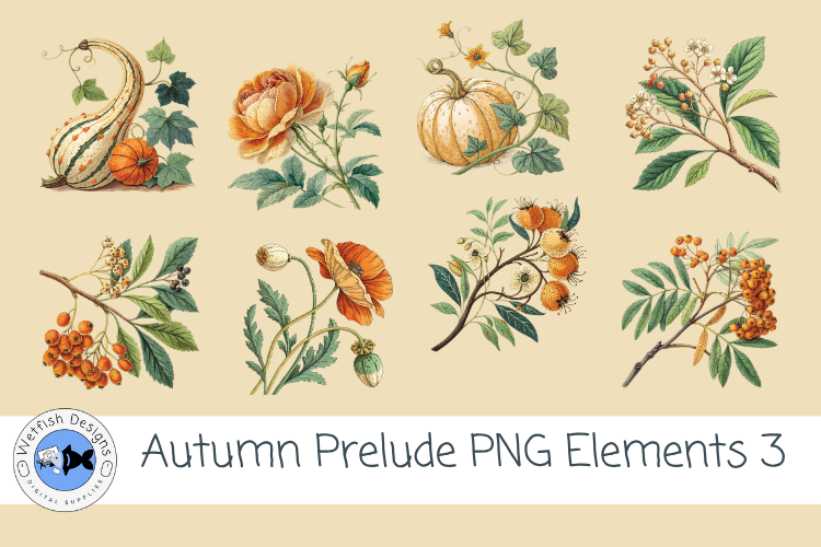 Autumn Prelude PNG Elements 3