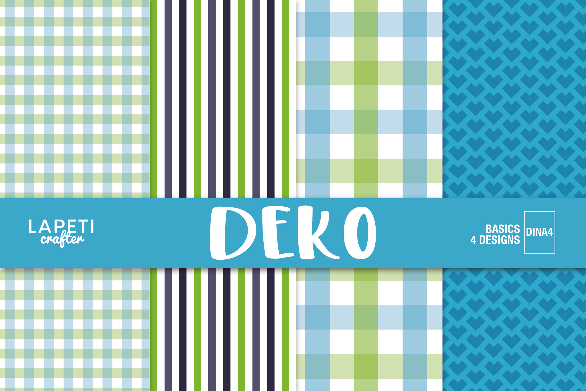 Blue Green Planner Papers