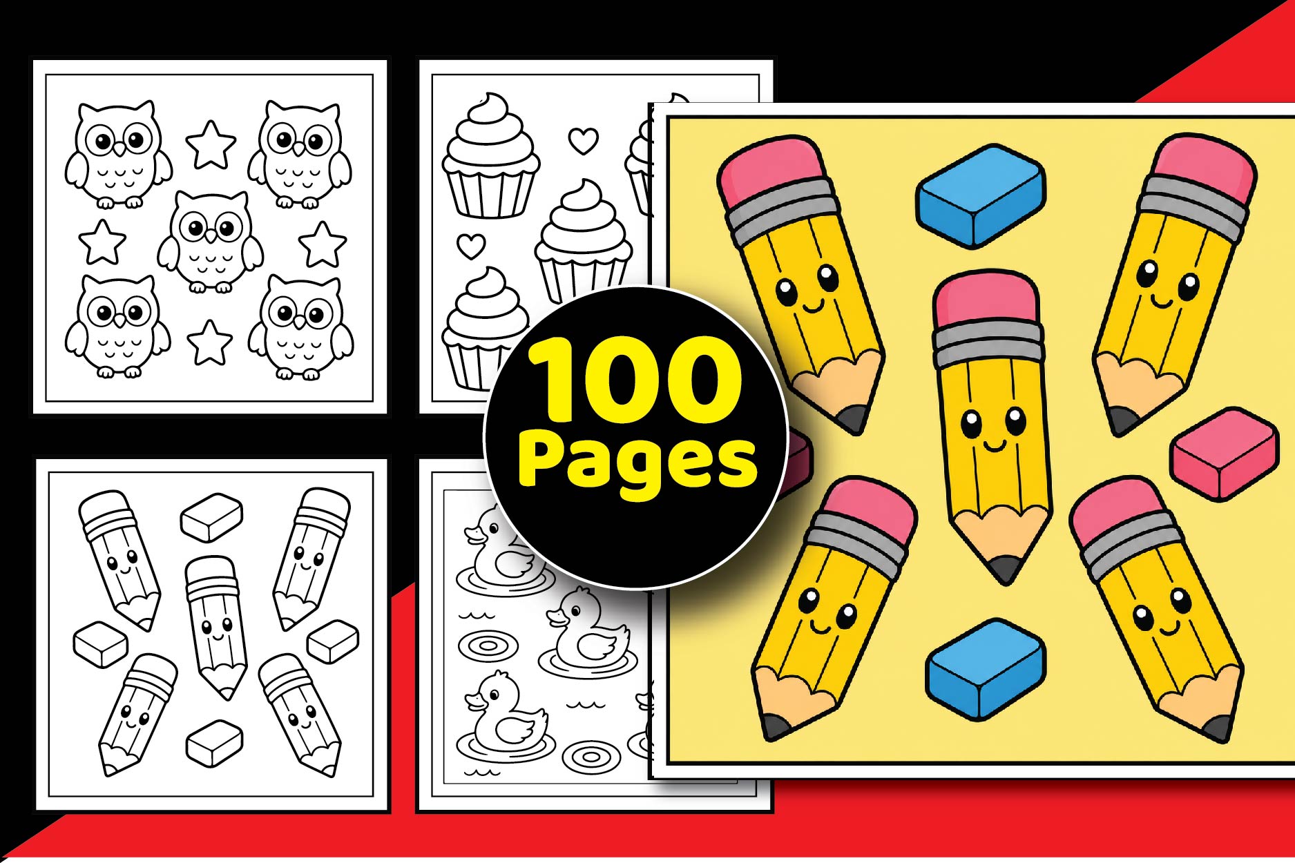 Bold & Easy Pattern Coloring Pages