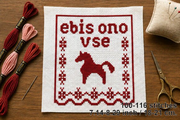 Cross Stitch Pattern Ebis Ono Vse Koniom