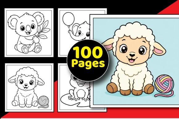 Cute Animal Coloring Book for Kids