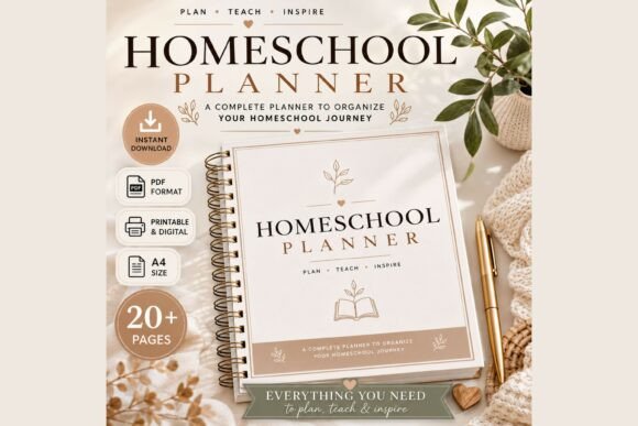 Homeschool Planner Printable PDF
