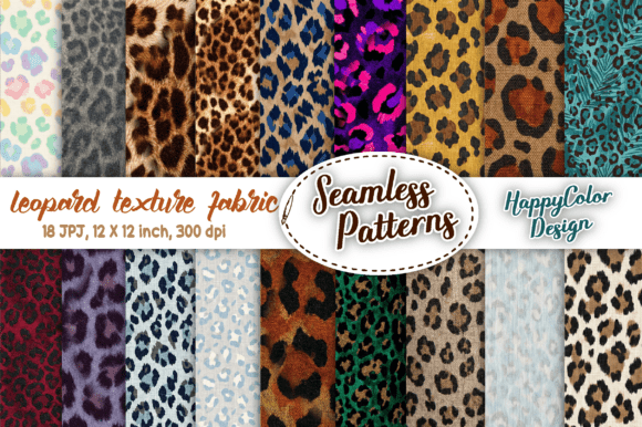 Leopard Texture Fabric Seamless Patterns