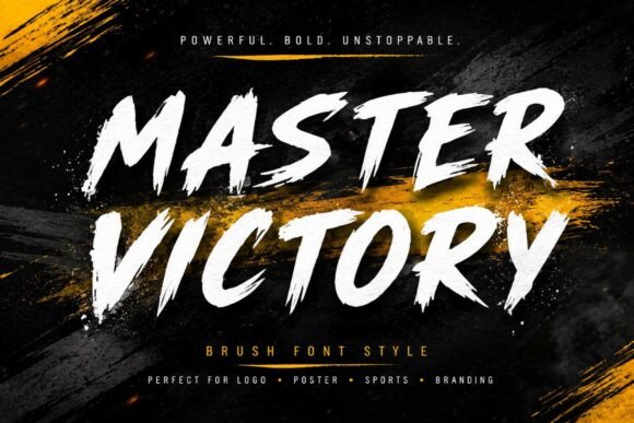 Preview specimen of Master Victory blackletter font