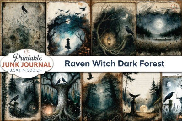 Preview of Raven Witch Dark Forest Junk Journal