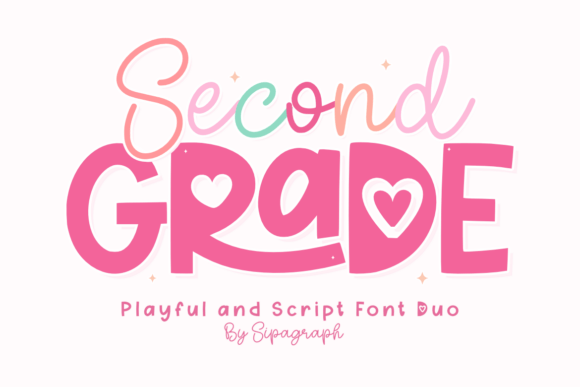 Preview specimen of Second Grade Duo display font