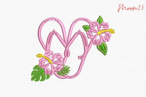 Tropical Hibiscus Monogram