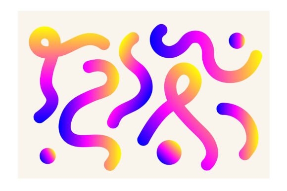 Abstract Vibrant Gradient Liquid Waves