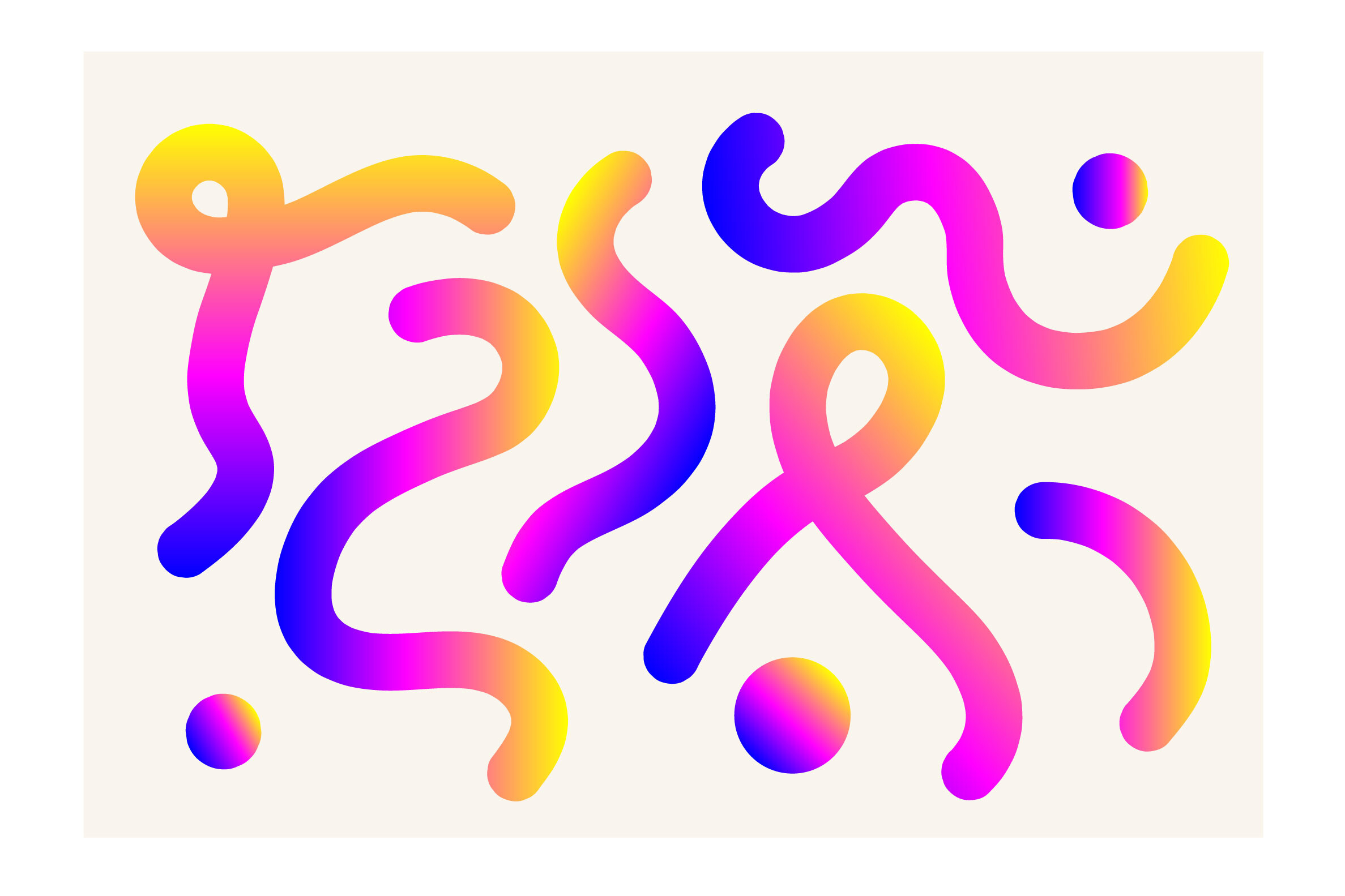 Abstract Vibrant Gradient Liquid Waves