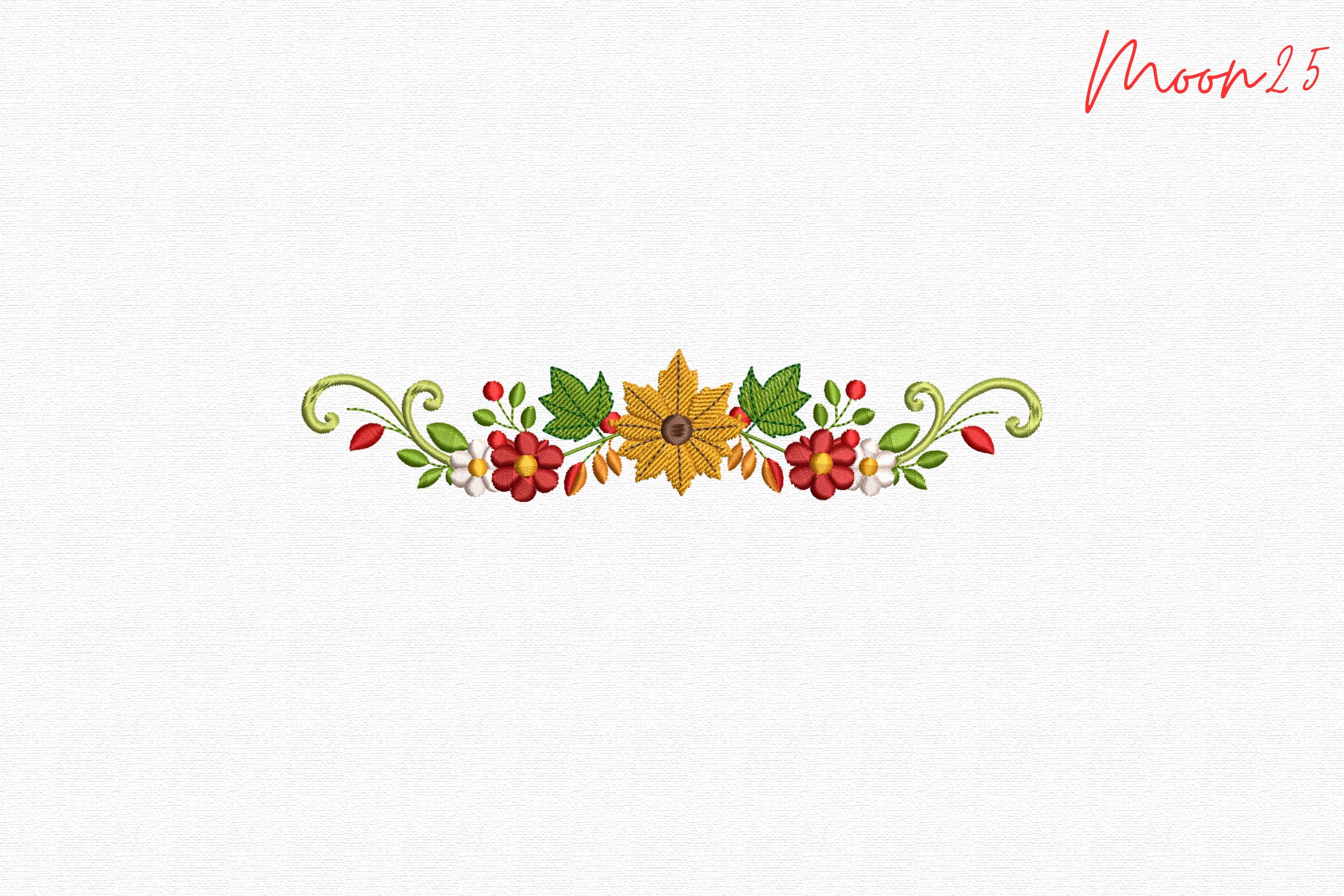 Autumn Floral Border