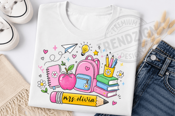 Back to School,Custom Teacher Name PNG