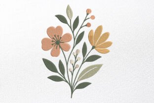 Beautiful Floral Embroidery Design · Creative Fabrica