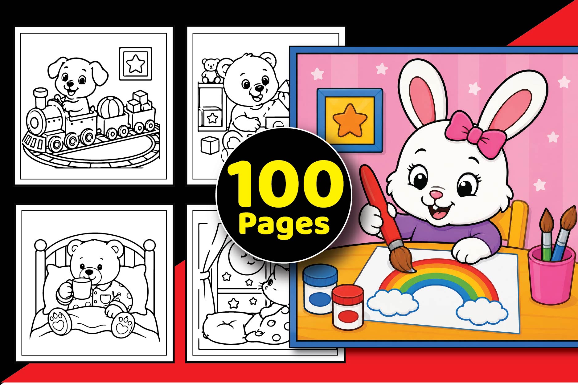 Bold & Easy Cozy Sunday Coloring Pages