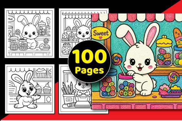 Bold & Easy Cuddly Shop Coloring Book