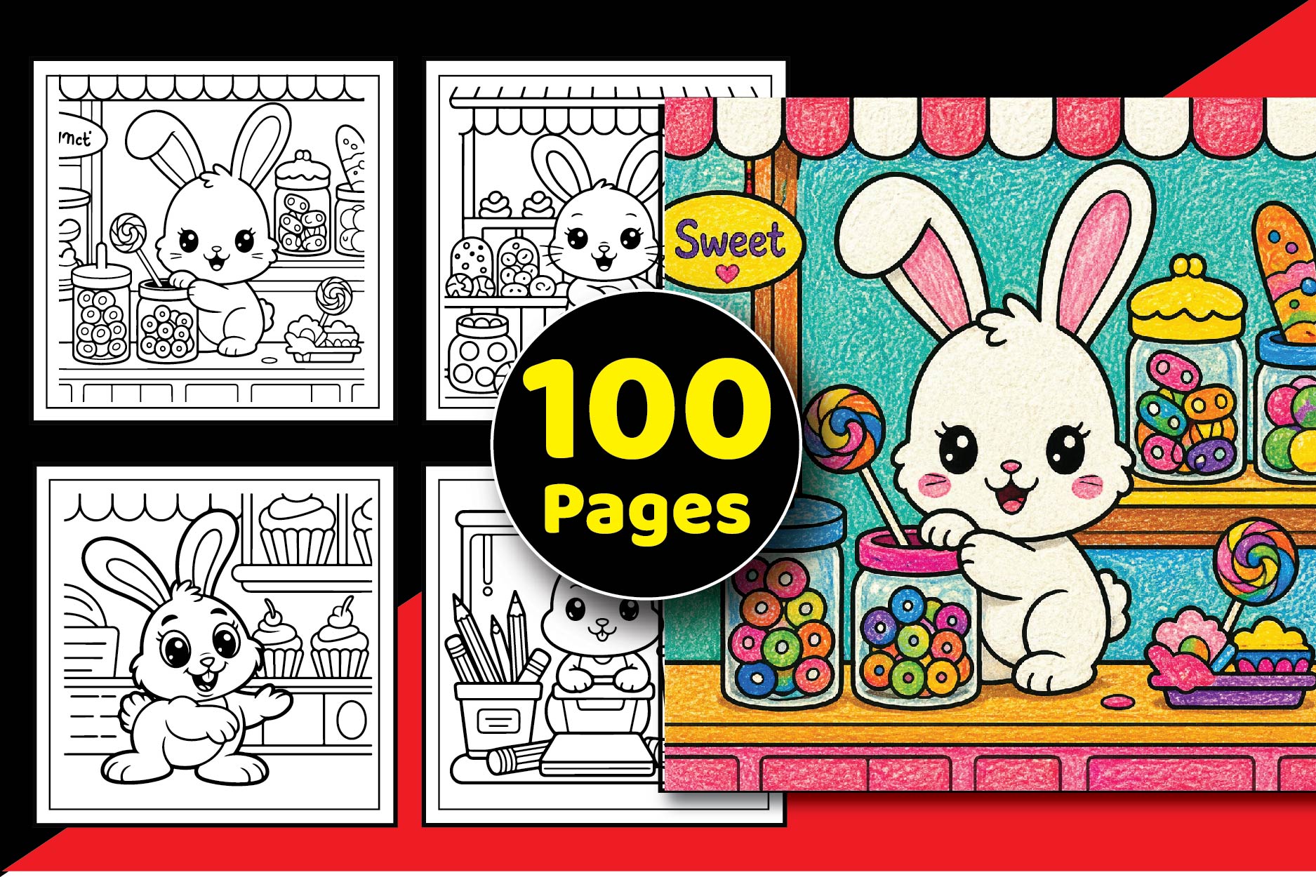 Bold & Easy Cuddly Shop Coloring Book