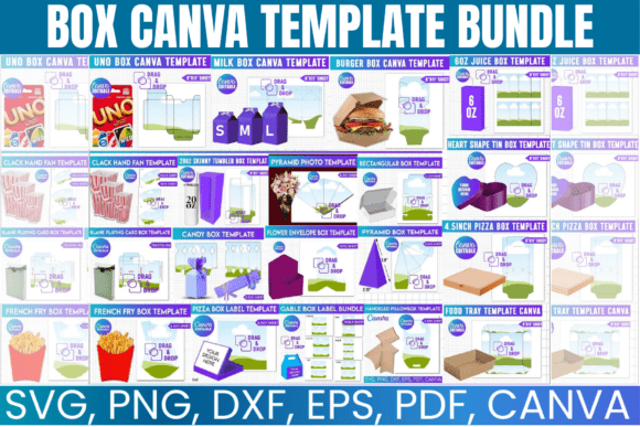 Box Canva Editable Template Bundle Grafica Modelli di Stampa Di Gfx Shaown
