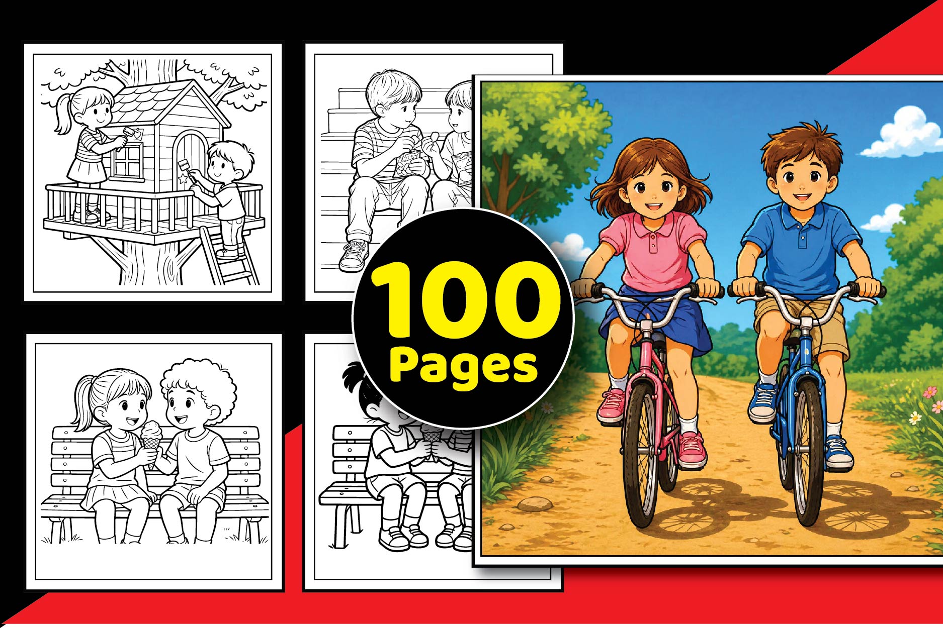 Cozy Quiet Friends Coloring Book Kids