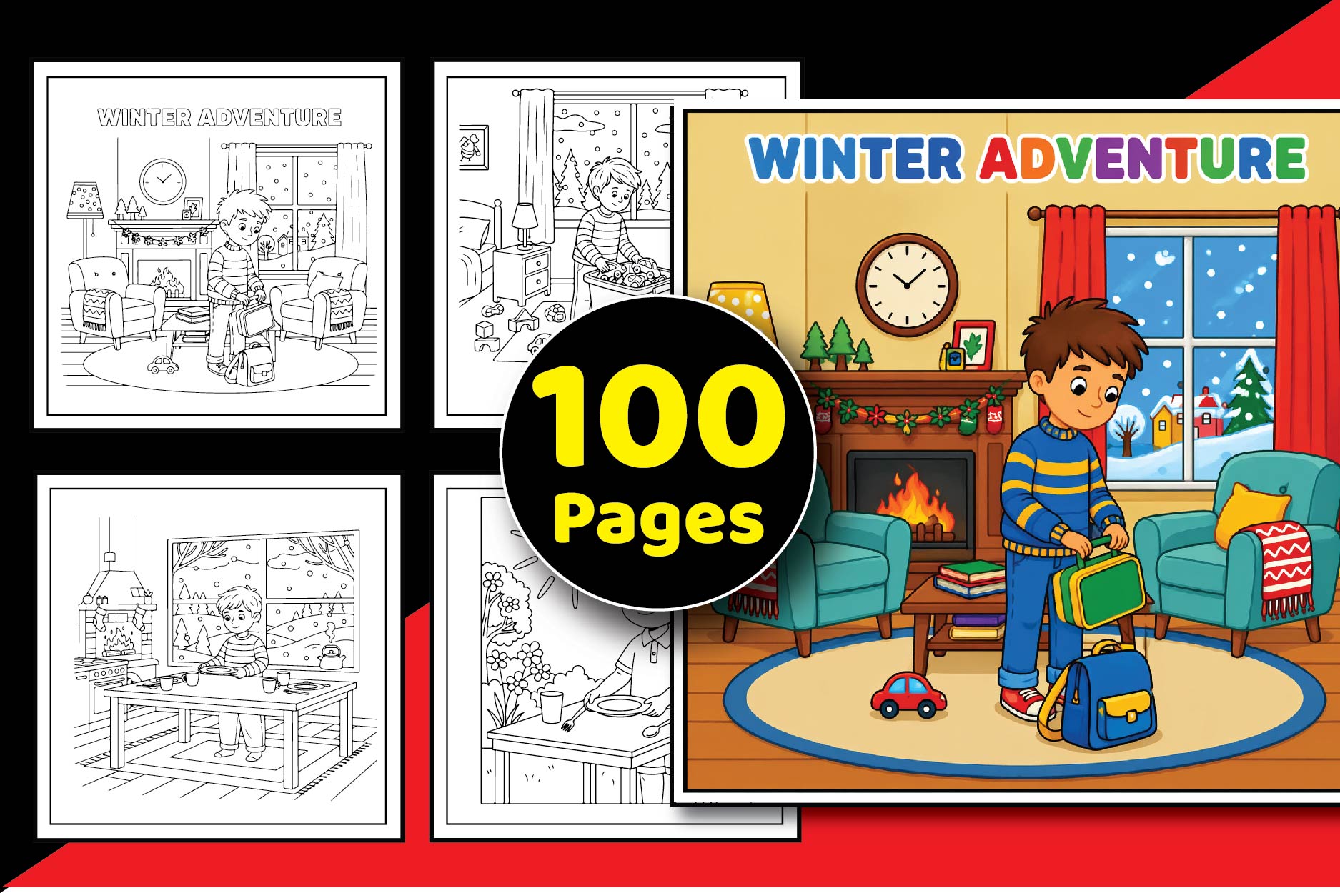 Cozy Routine Kids Coloring Book