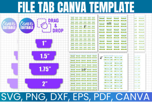 File Tab Templates, Folder Tag