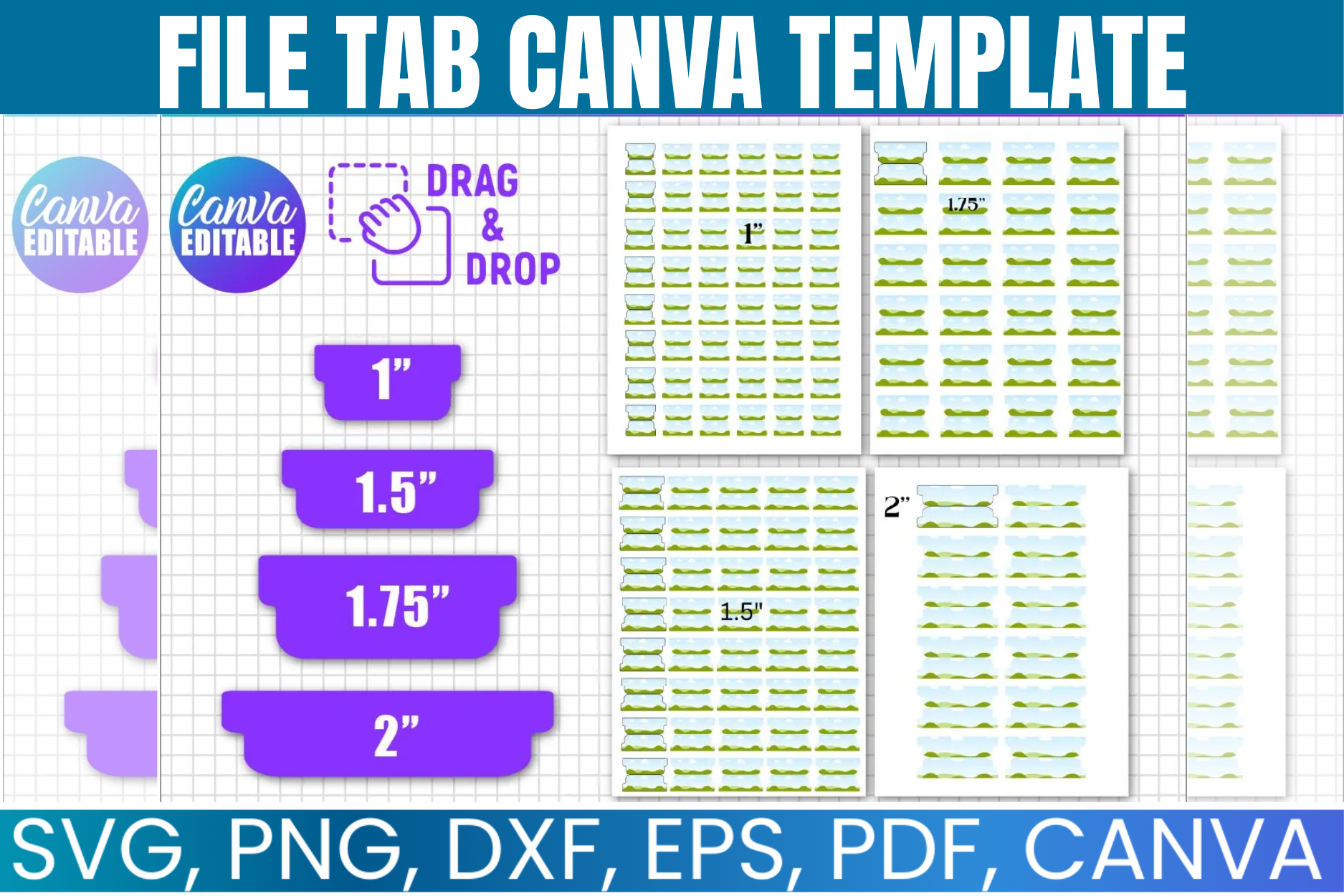 File Tab Templates, Folder Tag