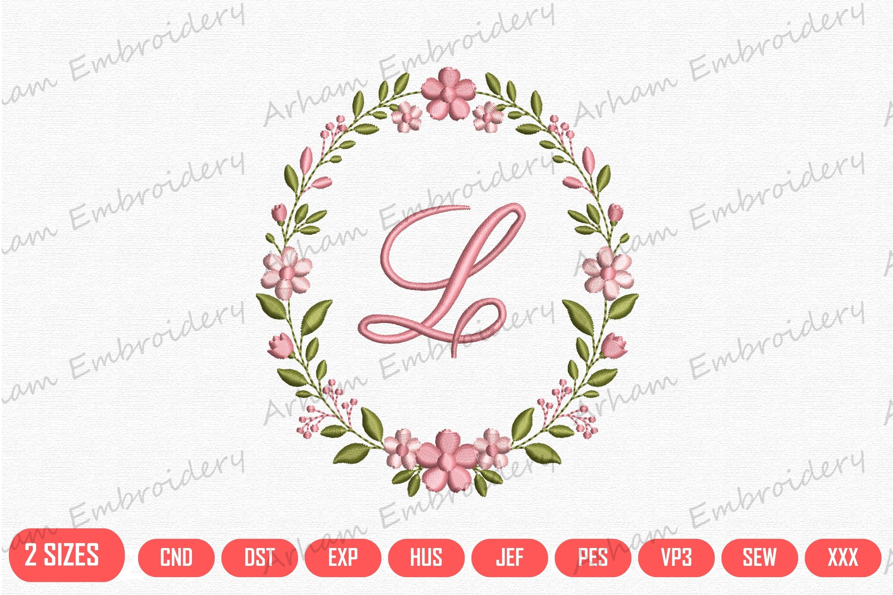 Floral Letter L Monogram