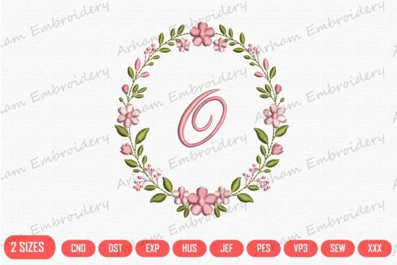 Floral Letter O Monogram