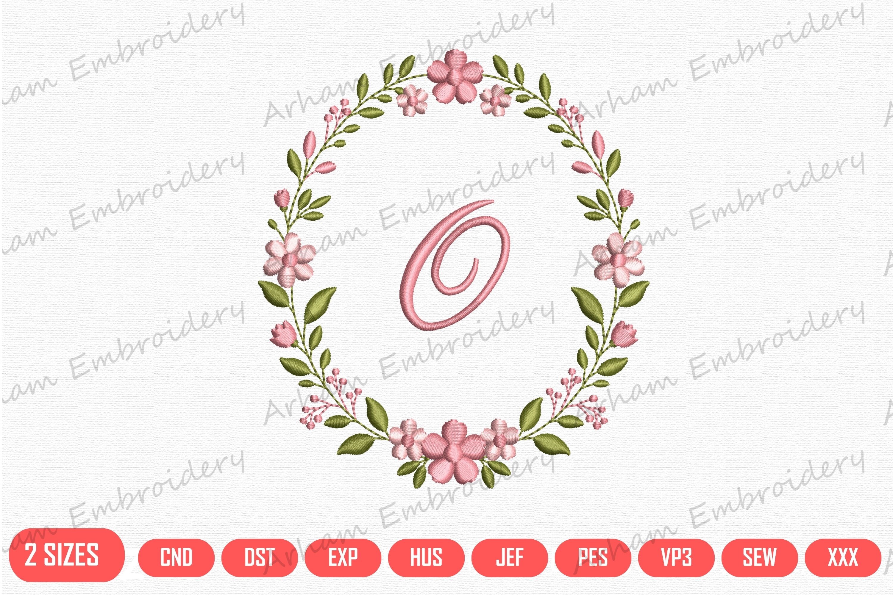 Floral Letter O Monogram