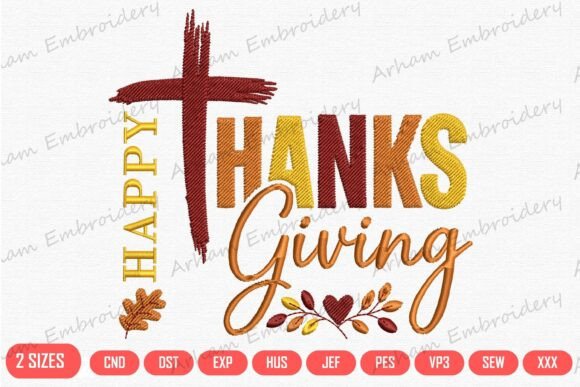 Happy Thanksgiving Embroidery