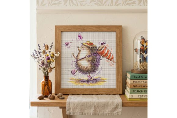 Hedgehog Summer Cross Stitch Pattern