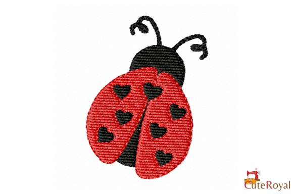 Ladybug with Heart - 3 Sizes