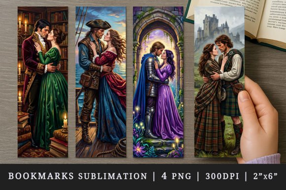 Love Story Bookmark Design Set