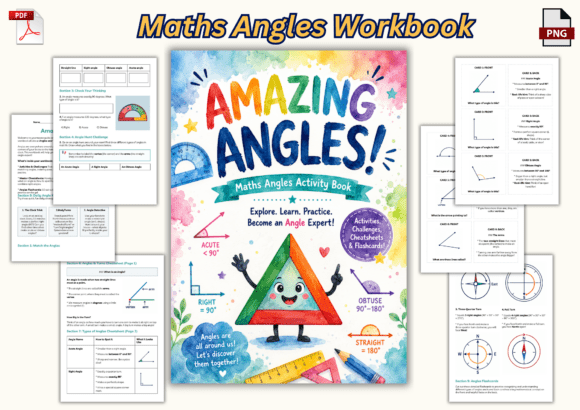 Maths Angles Activity Book