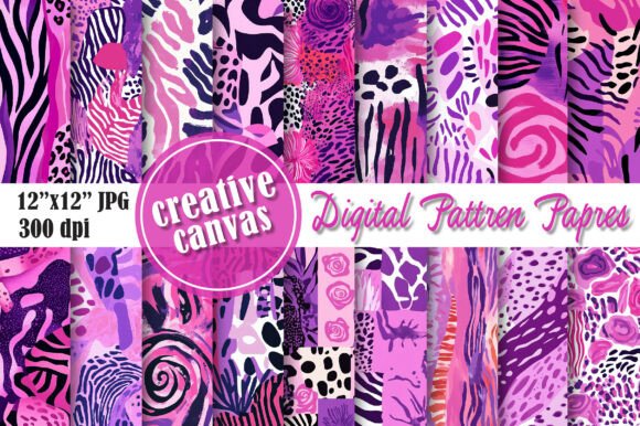 Modern Animal Print Digital Paper